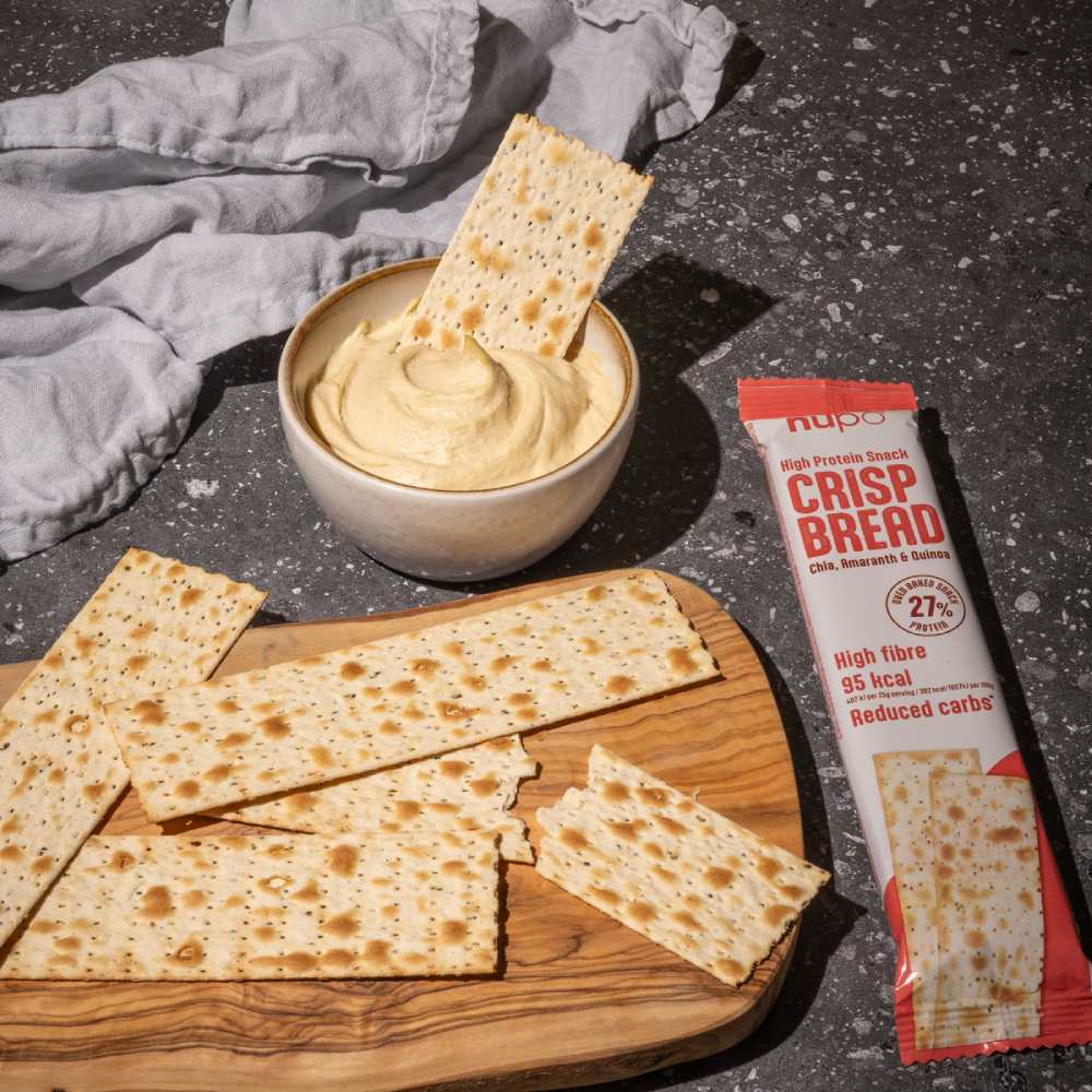 Nupo High Protein Crisp Bread, visokobeljakovinski hrustljavi kruhki (7 x 25 g)