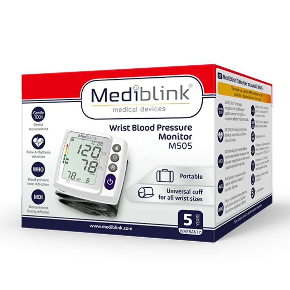 Mediblink M505, zapestni merilnik krvnega tlaka (1 aparat)