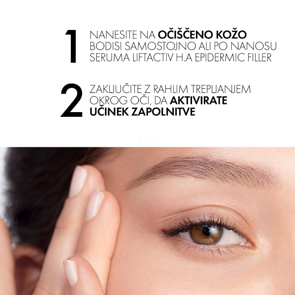 Vichy Liftactiv Hyaluronic Specialist H.A., nega za učvrstitev predela okoli oči in proti gubam s hialuronsko kislino (15 ml)