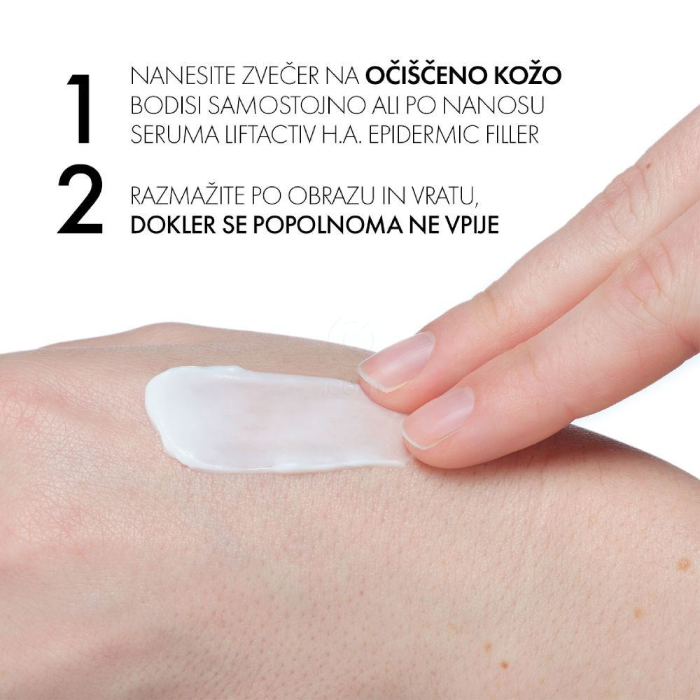Vichy Liftactiv Hyaluronic Specialist H.A., nočna nega za korekcijo gub in čvrsto kožo (50 ml)