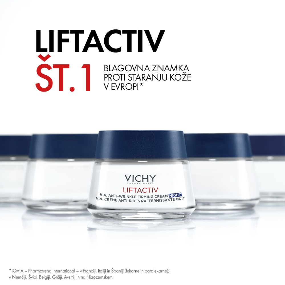 Vichy Liftactiv Hyaluronic Specialist H.A., nočna nega za korekcijo gub in čvrsto kožo (50 ml)