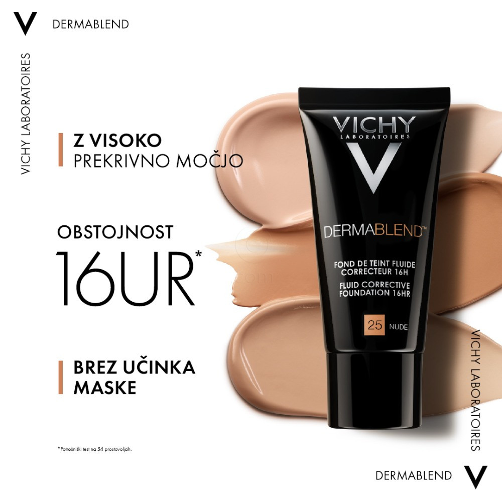 Vichy Dermablend-25-Nude, tekoči korektivni puder (30 ml)