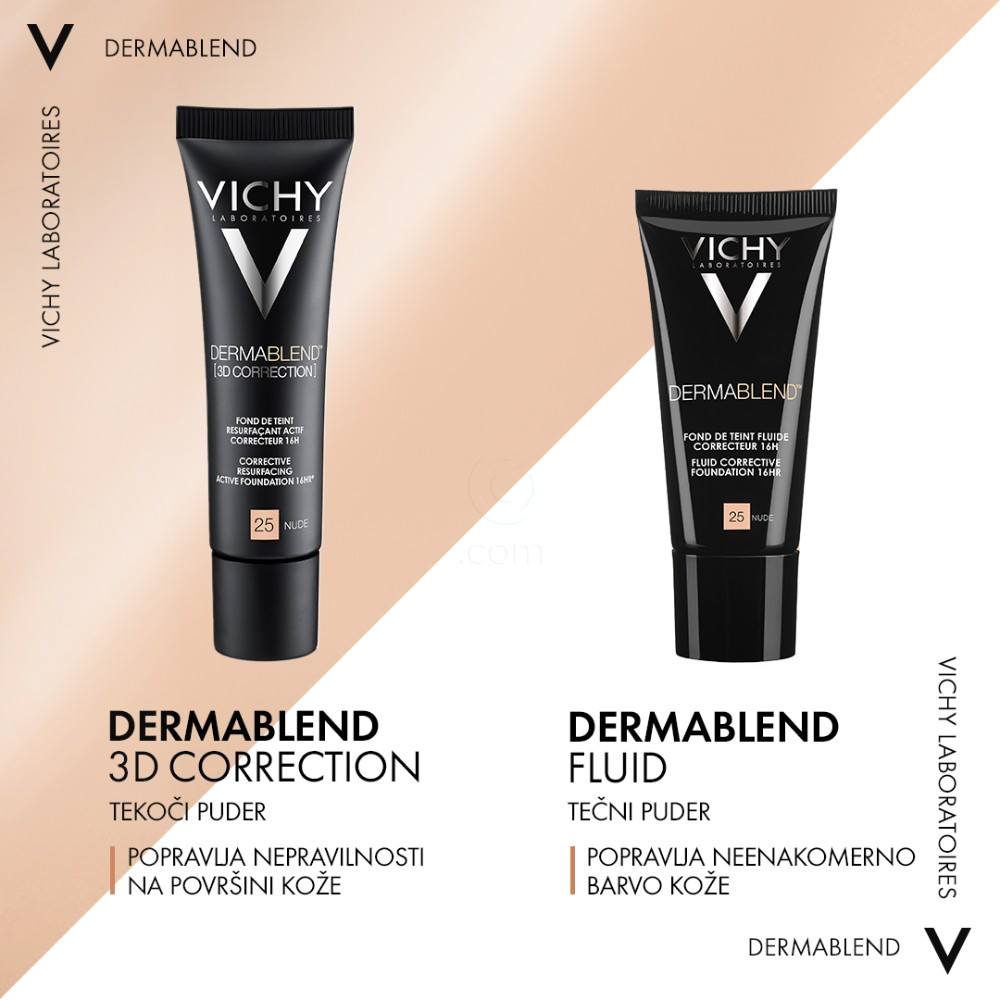 Vichy Dermablend-20-Vanilla, tekoči korektivni puder (30 ml)