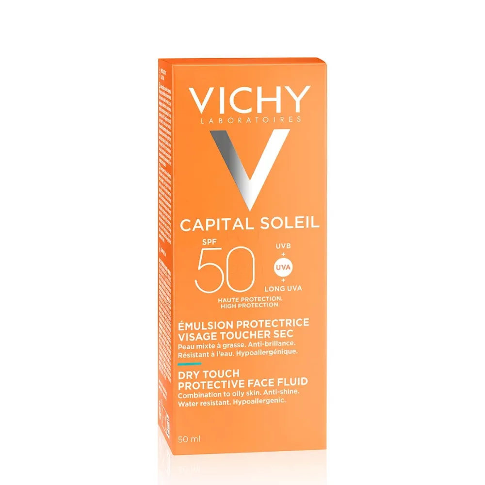 Vichy Capital Soleil Dry Touch, emulzija za obraz - ZF50 (50 ml)