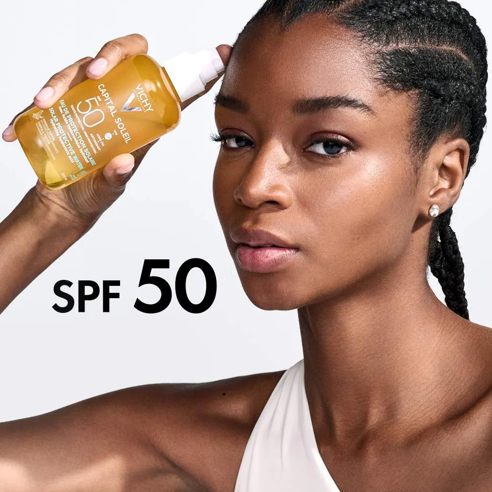 Vichy Capital Soleil, Bronz vodica za poudarjen videz zagorele polti - ZF50 (200 ml)