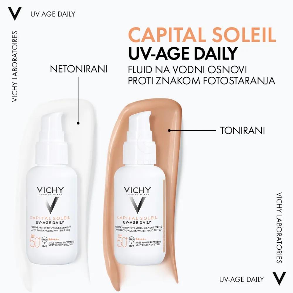 Vichy Capital Soleil UV-Age, tonirani fluid - ZF50+ (40 ml)