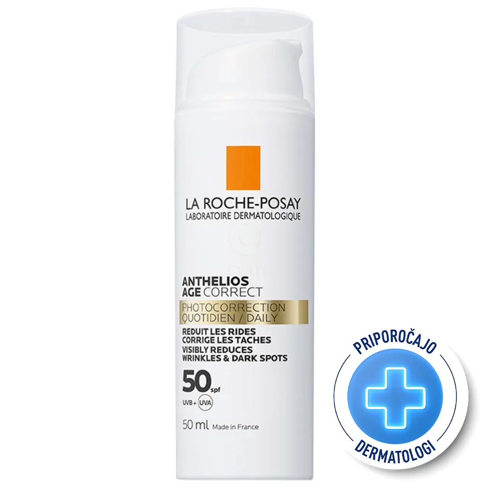 LRP Anthelios Age-Correct, krema proti staranju kože na obrazu - ZF50 (50 ml)