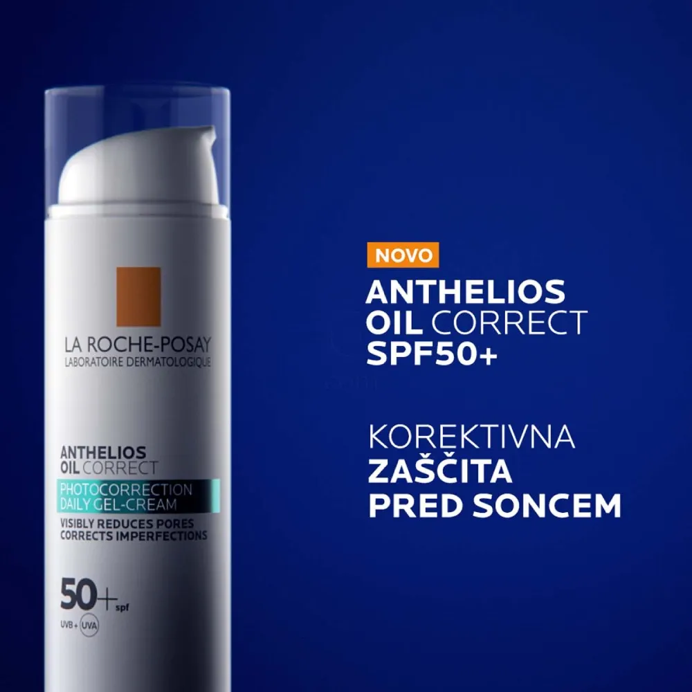 LRP Anthelios Oil Correct, gel krema za obraz - ZF50+ (50 ml)