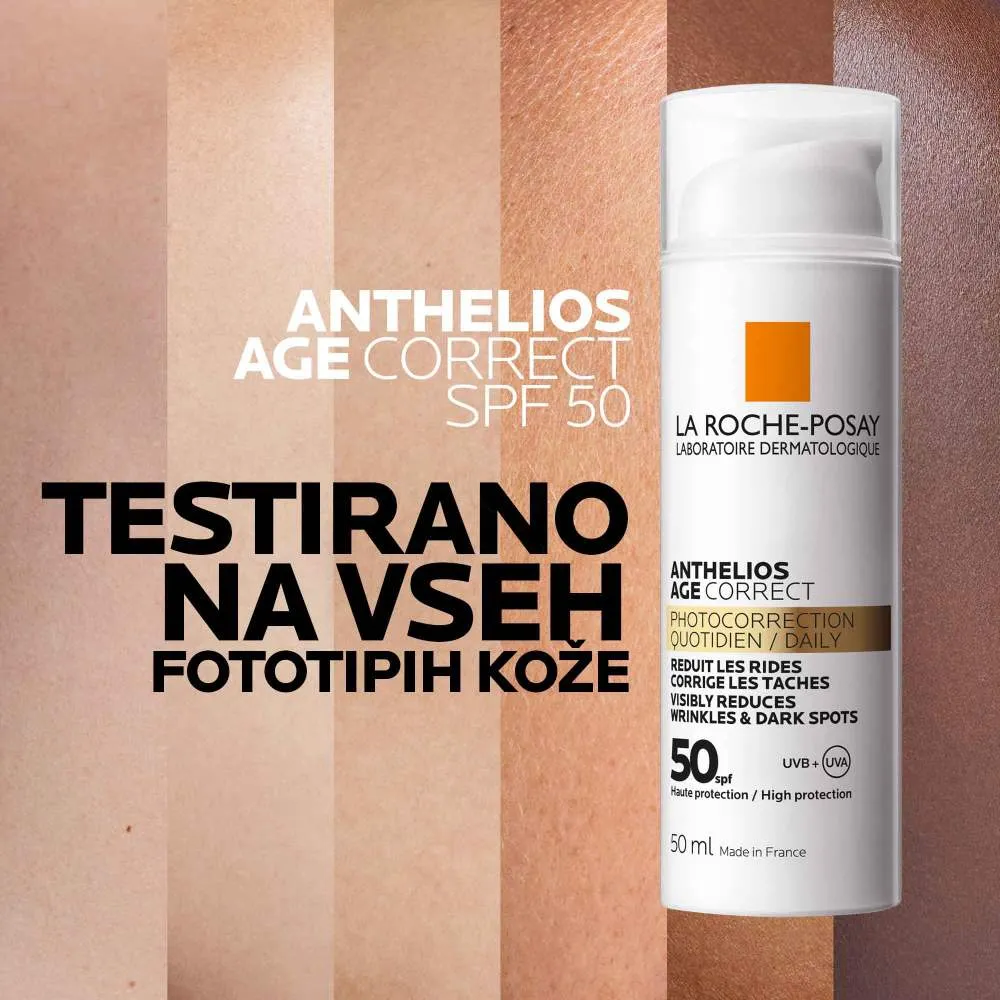 LRP Anthelios Age-Correct, krema proti staranju kože na obrazu - ZF50 (50 ml)