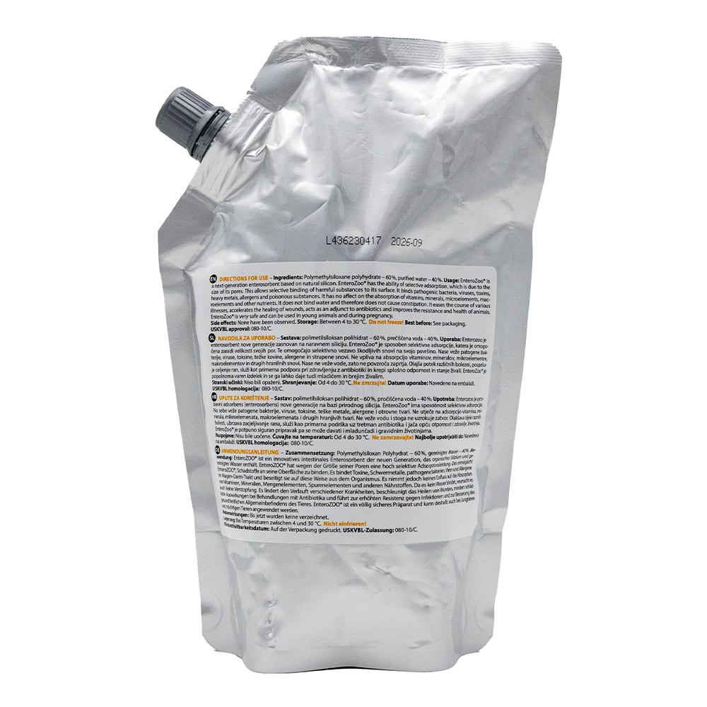 EnteroZOO, razstrupljevalni gel za živali - Doypack (500 ml)