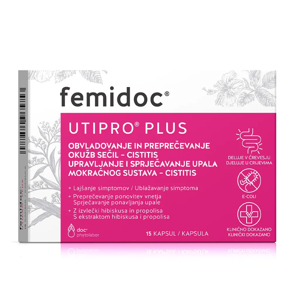 Femidoc Utipro Plus, kapsule (15 kapsul)