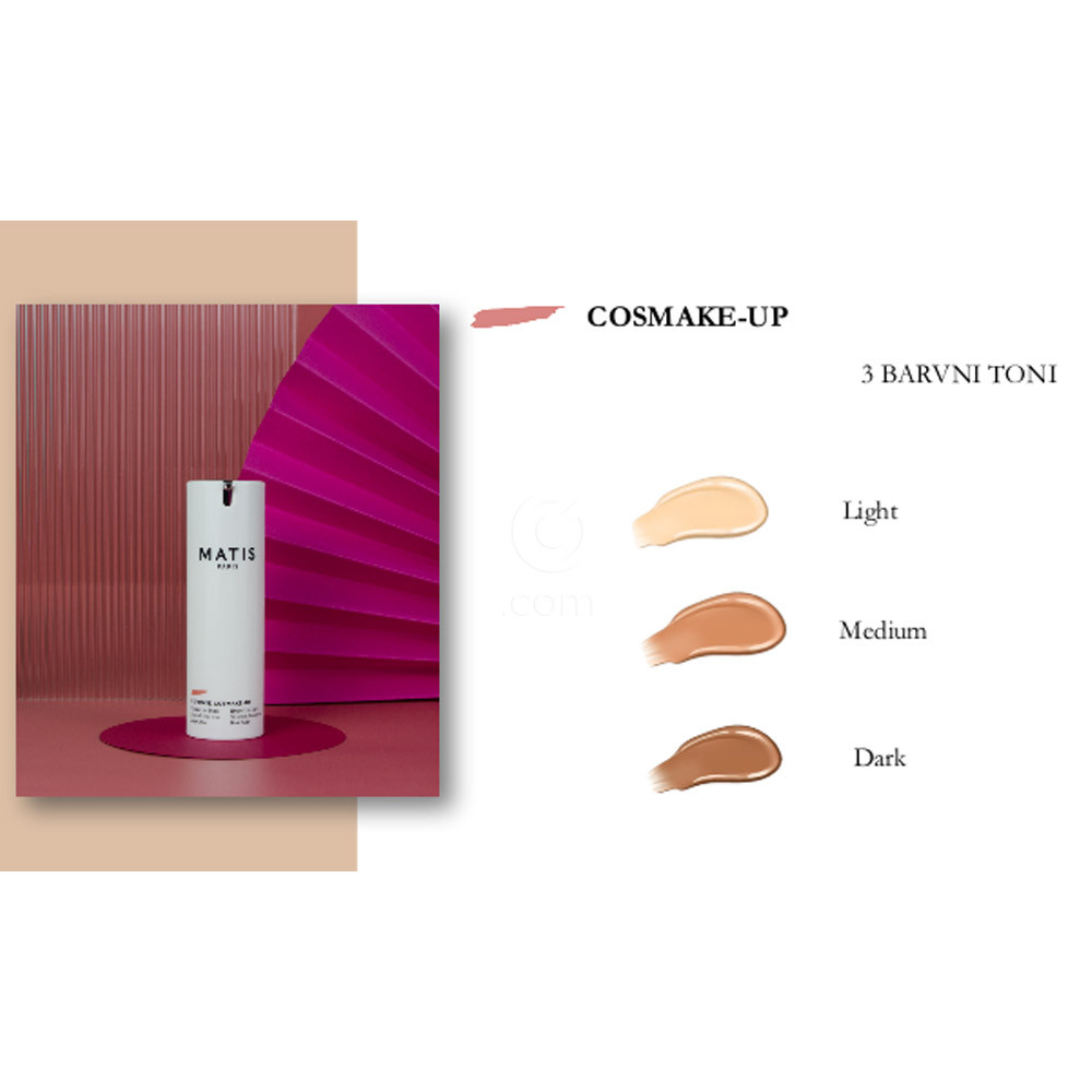 Matis Reponse Cosmake-up Hyalu Liss, tekoči puder - temen odtenek - Dark Beige (30 ml)