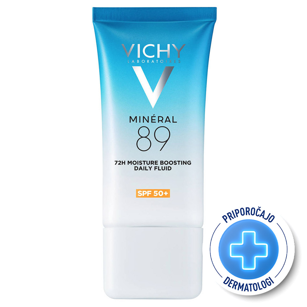 Vichy Mineral 89, dnevni fluid za 72-urno vlaženje kože - ZF 50+ (50 ml)