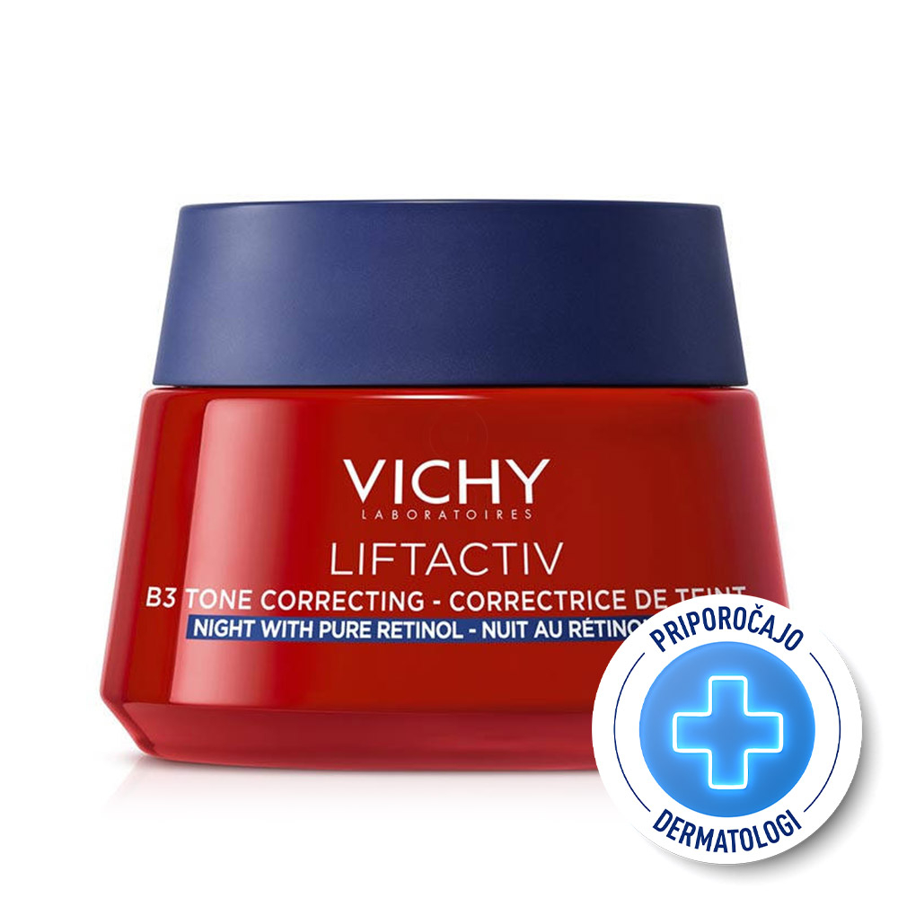 Darilo: Vichy Liftactiv B3 Anti-Dark Spots, nočna krema proti hiperpigmentacijskim madežem s čistim retinolom (15 ml)