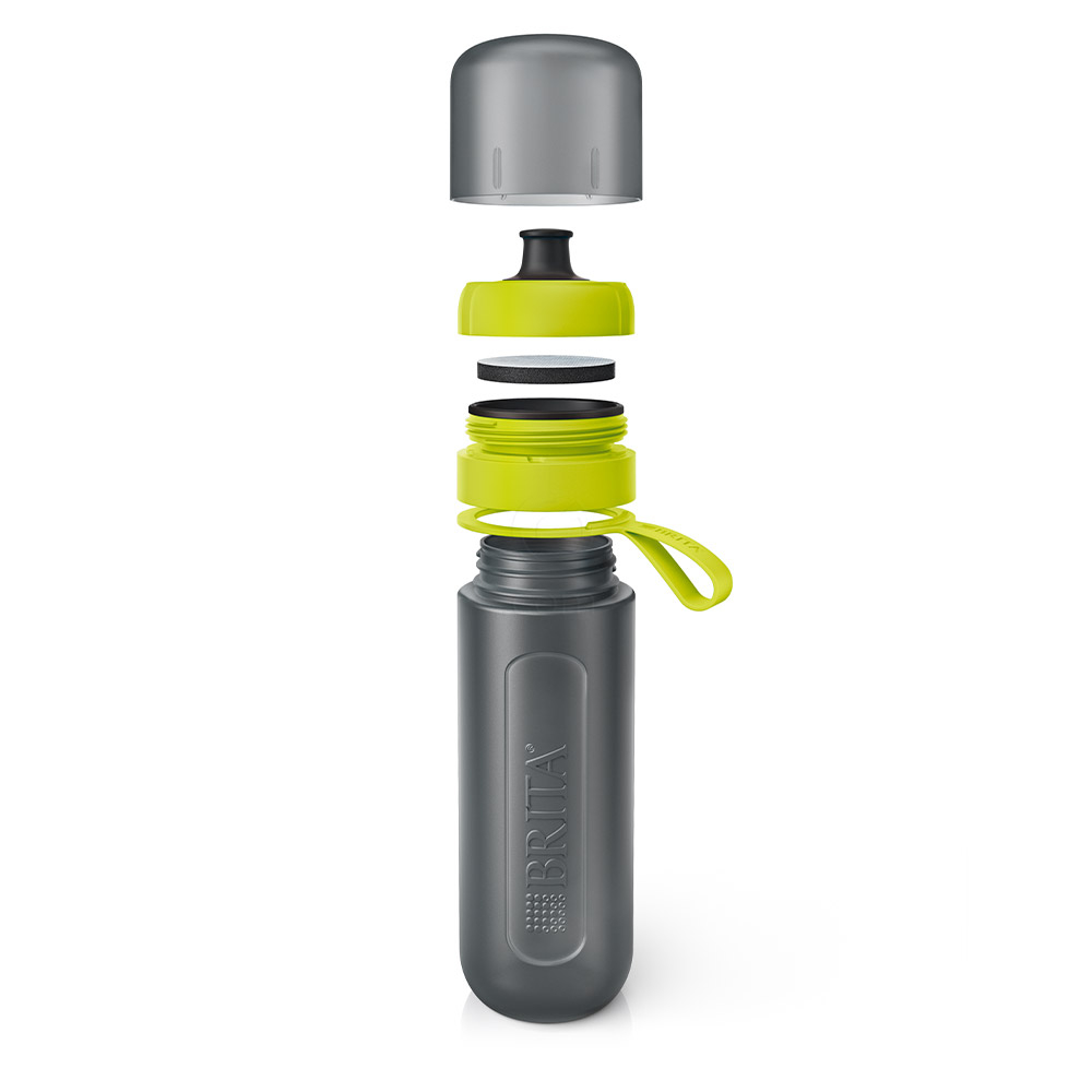 Brita Fill&Go Active, plastenka za filtriranje vode - limeta (0,6 l)