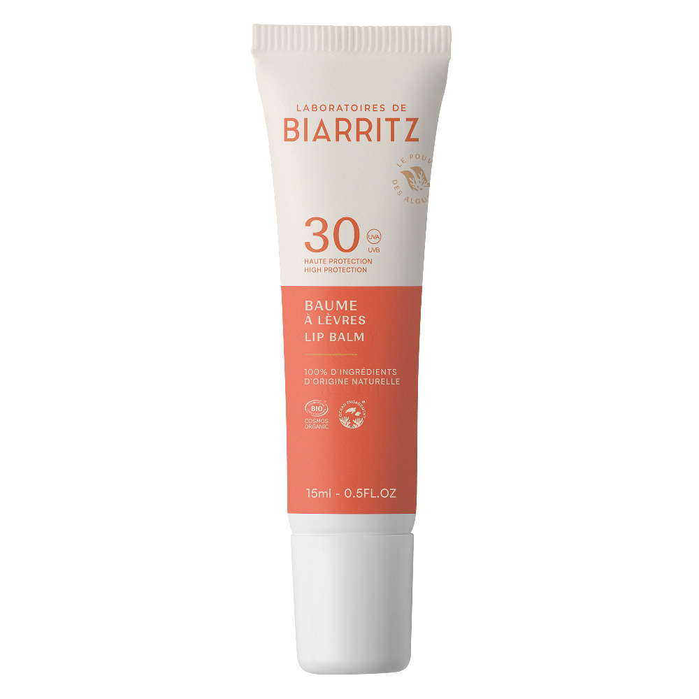 Biarritz BIO, balzam za ustnice za zaščito pred soncem - ZF30 (15 ml)