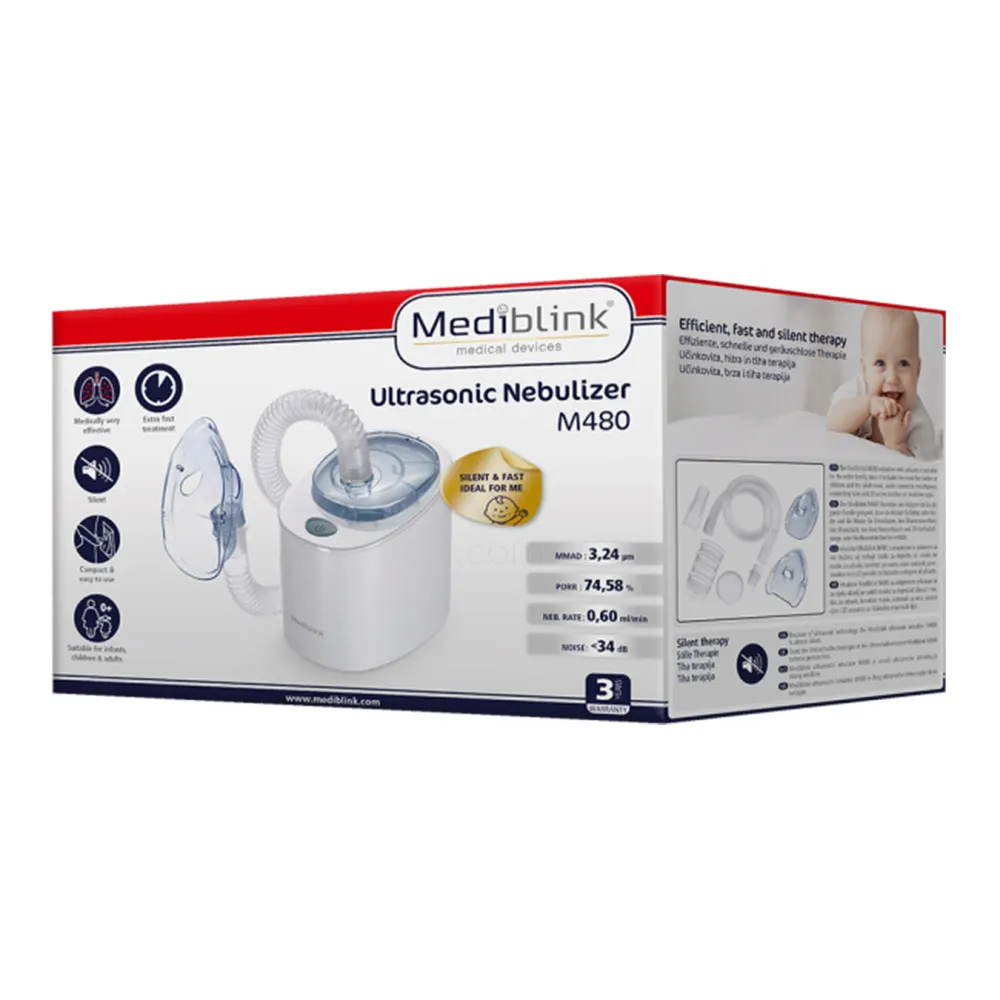 Mediblink M480, ultrazvočni inhalator - model 2024 (1 komplet)