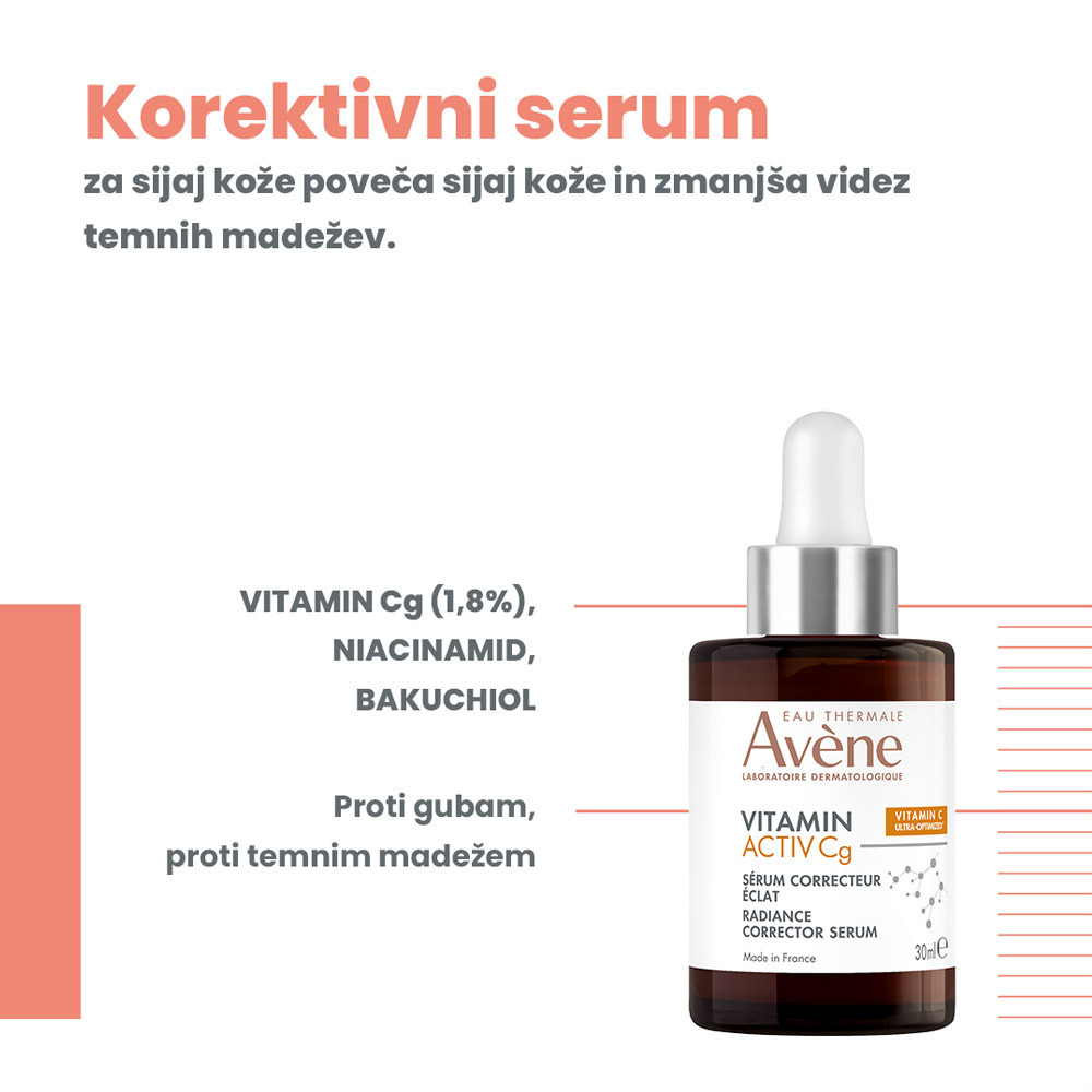 Avene Vitamin Activ Cg, korektivni serum za sijaj kože (30 ml)