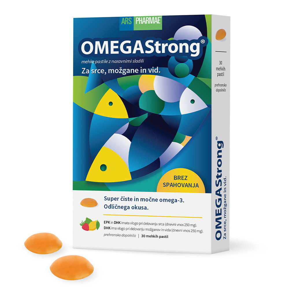 OmegaStrong Ars Pharmae, mehke pastile (30 pastil)