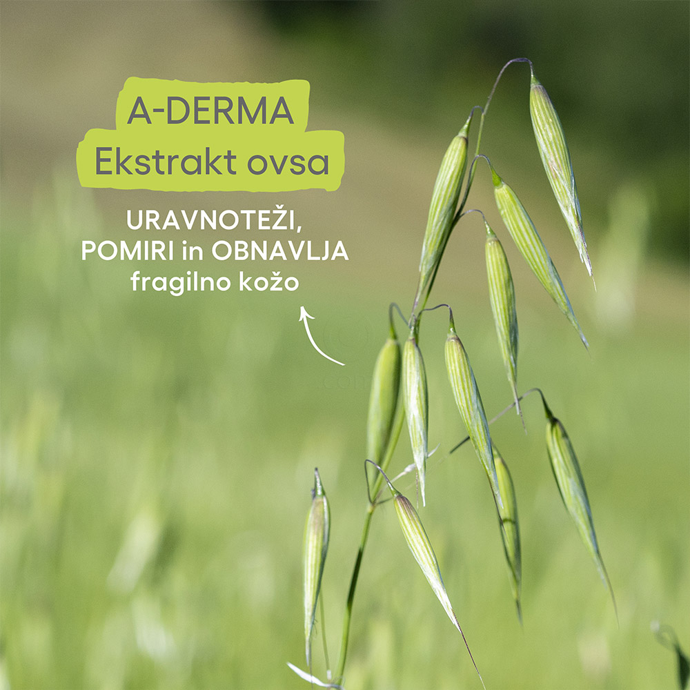 A-Derma Exomega Control, emolientno čistilno olje za tuširanje za atopijsko kožo - paket (2 x 500 ml)