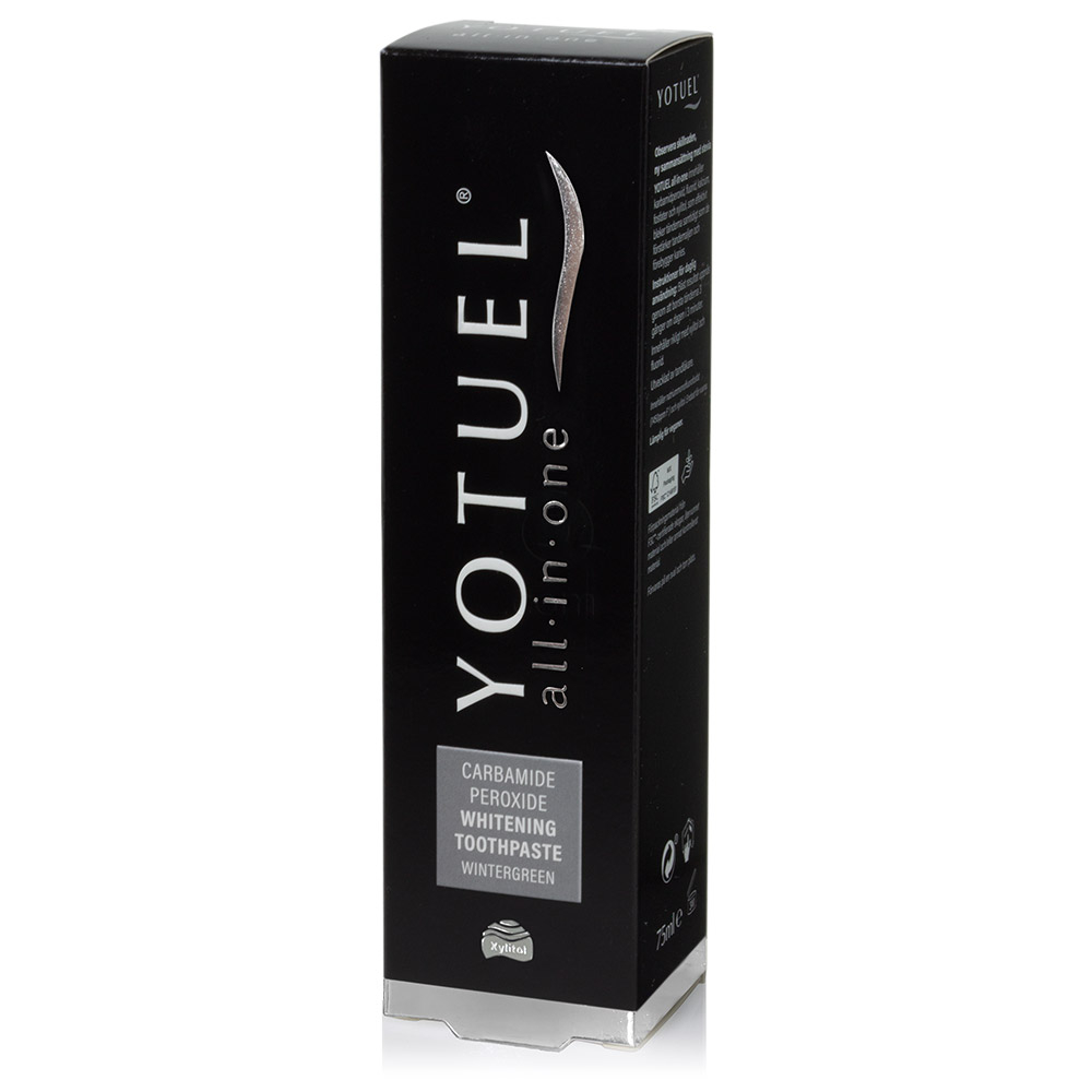 Yotuel all-in-one, belilna zobna pasta - wintergreen (75 ml)