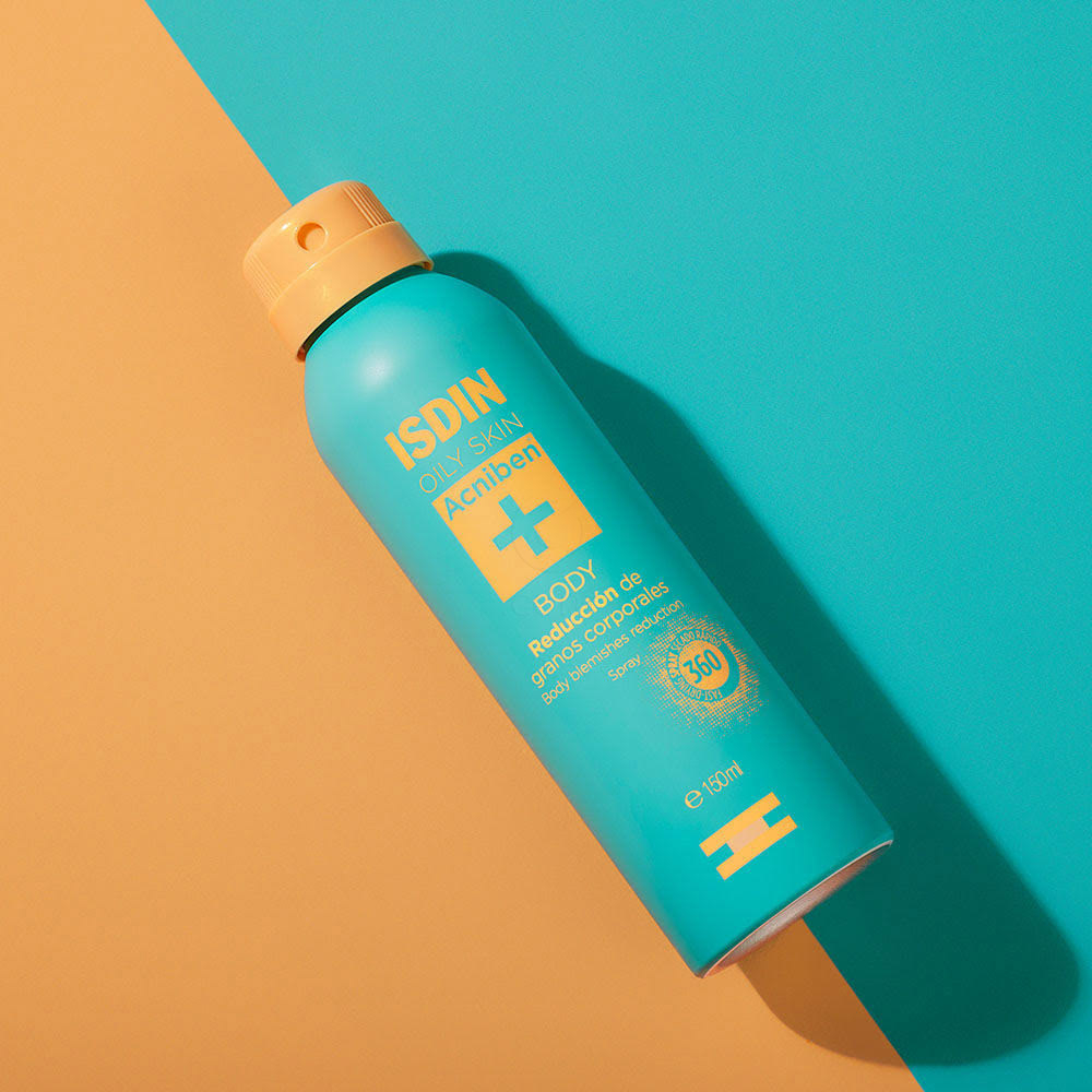 ISDIN Acniben + Body Blemishes Reduction, sprej za telo za nego nepravilnosti (150 ml)