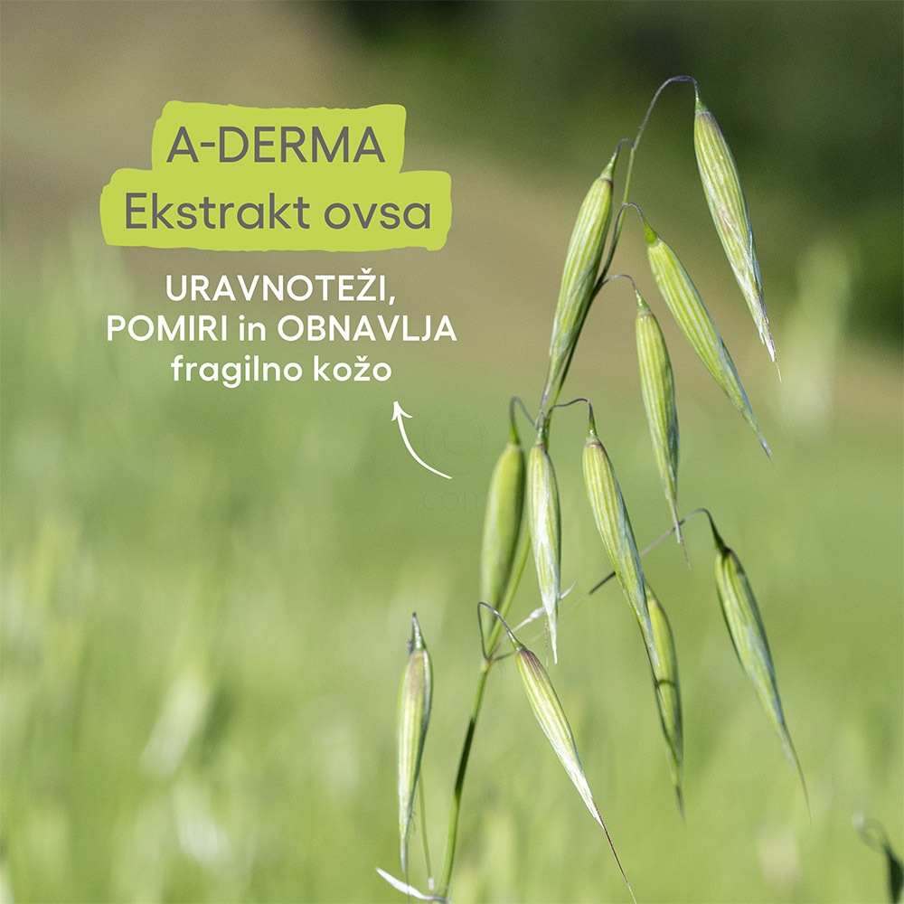 A-Derma Exomega Control, emolientno čistilno olje za tuširanje - Refill (500 ml)