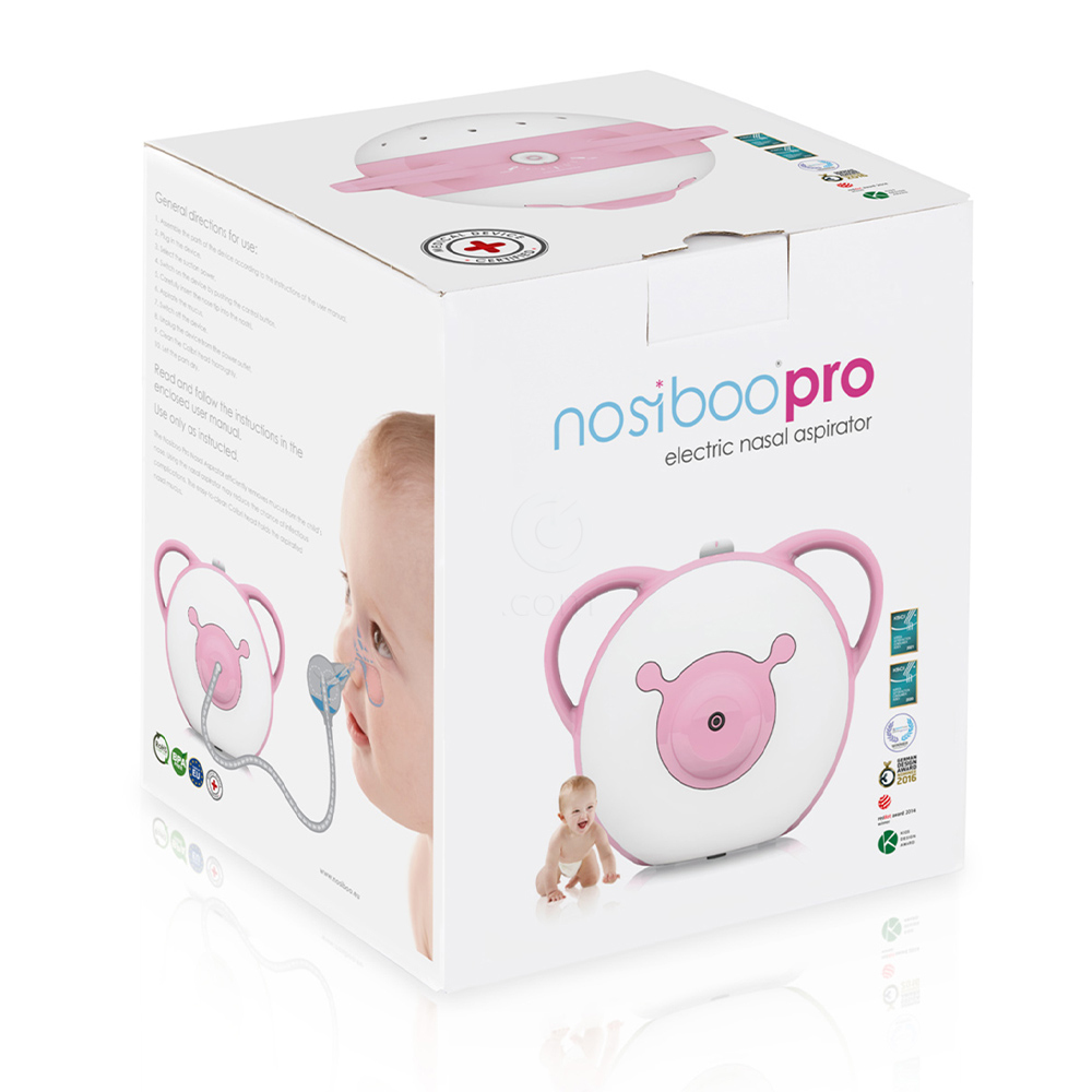 Nosiboo Pro, aspirator - roza (1 komplet)