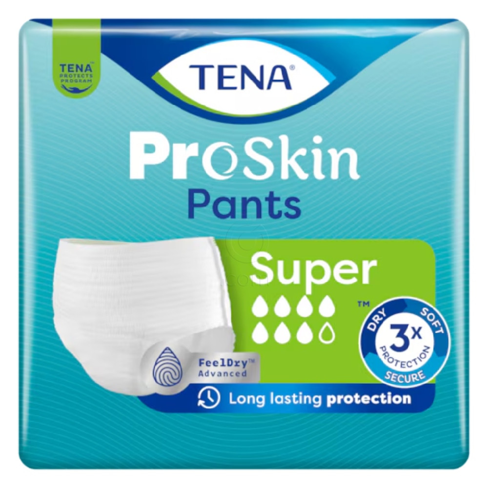 Tena Pants Proskin Super, hlačke za inkontinenco - M (12 hlačk)