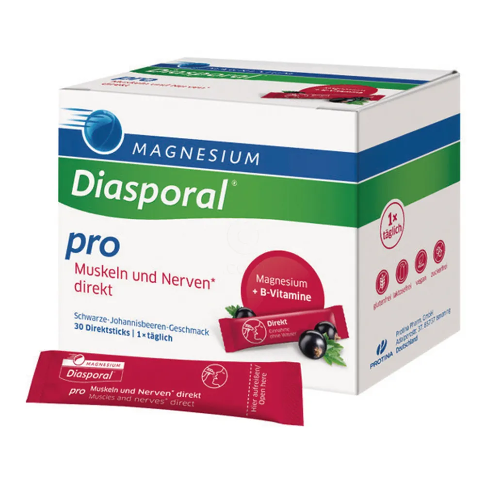 Magnesium-Diasporal Pro Direkt Mišice in živci, granule v vrečkah (30 vrečk)