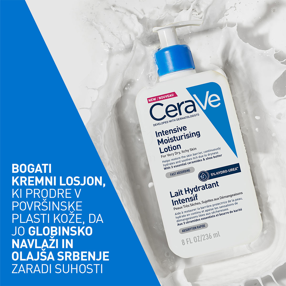 CeraVe 5% Hydro-Urea, intenzivni vlažilni losjon (236 ml)