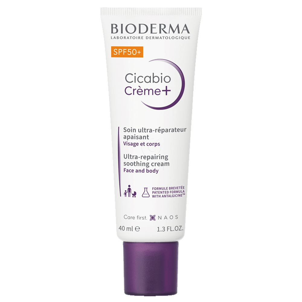 Bioderma Cicabio Creme+, obnavljajoča in pomirjujoča krema - ZF50+ (40 ml)