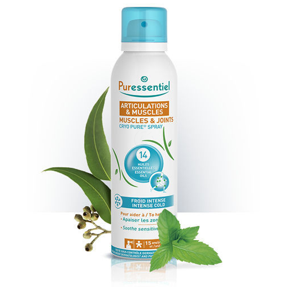 Puressentiel Muscles&Joints Cryo Pure, sprej za mišice in sklepe s hladilnim učinkom (150 ml)
