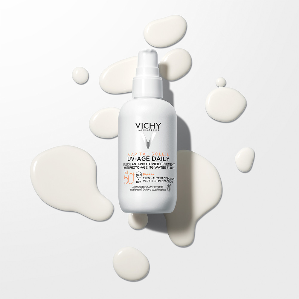Vichy Capital Soleil, UV-AGE neobarvan dnevni fluid za obraz - ZF50+ (80 ml)