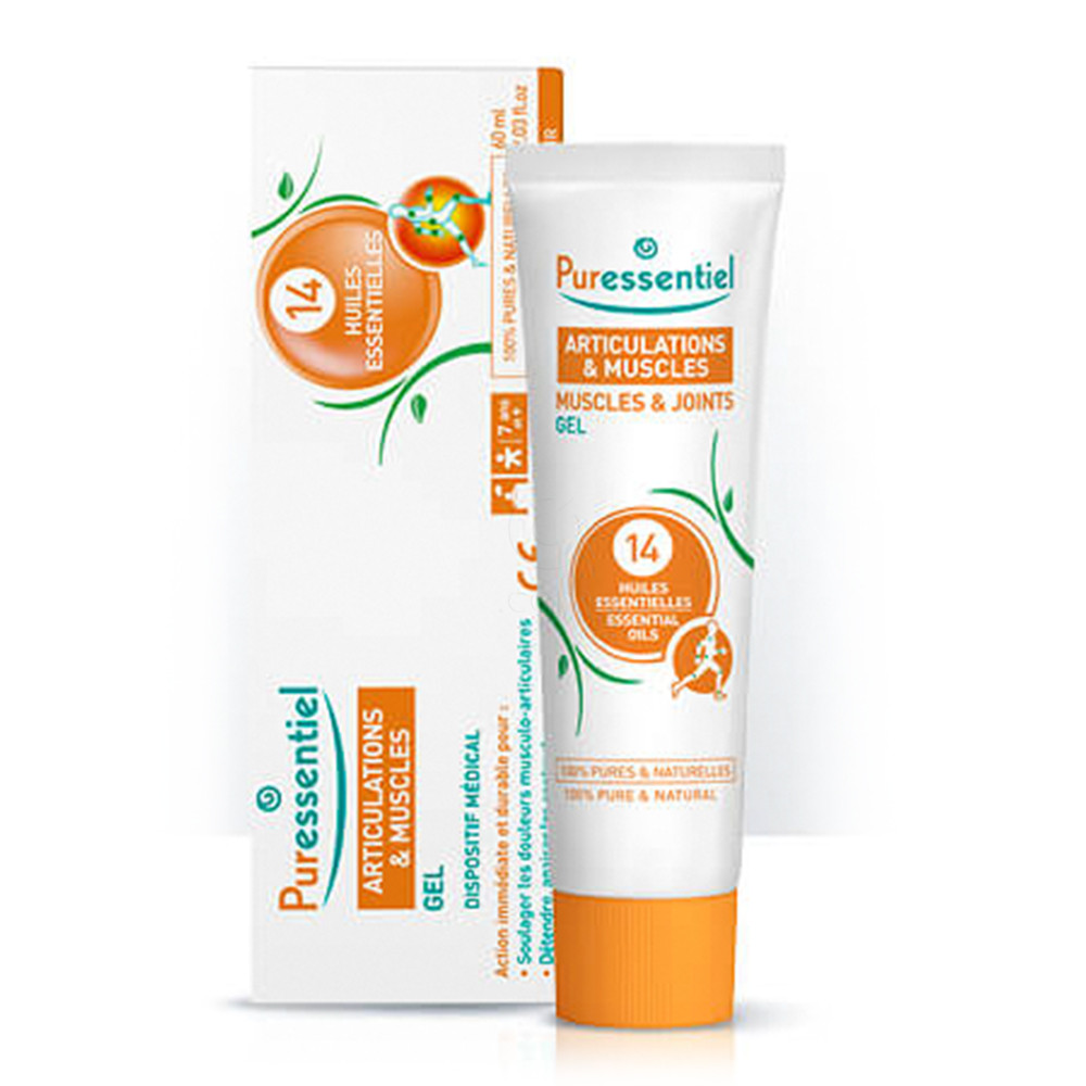 Puressentiel Muscles&Joints, gel s 14 eteričnimi olji (60 ml)