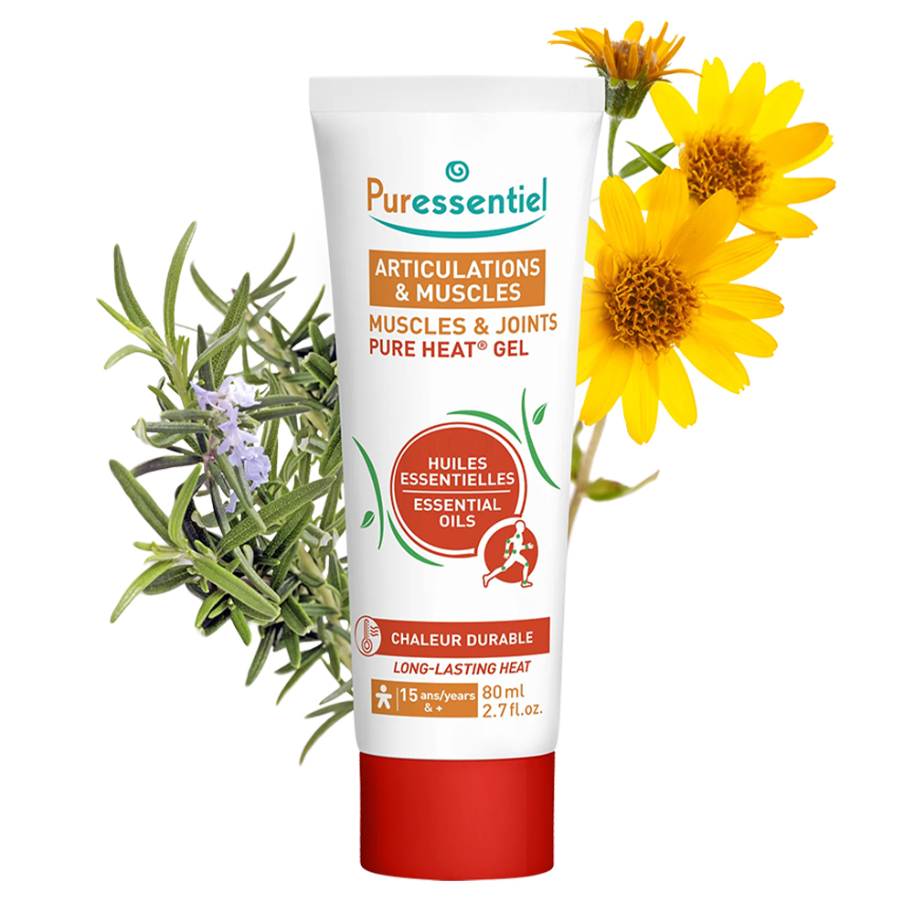 Puressentiel Muscles&Joints Heat, gel za mišiče in sklepe z eteričnimi olji (80 ml)