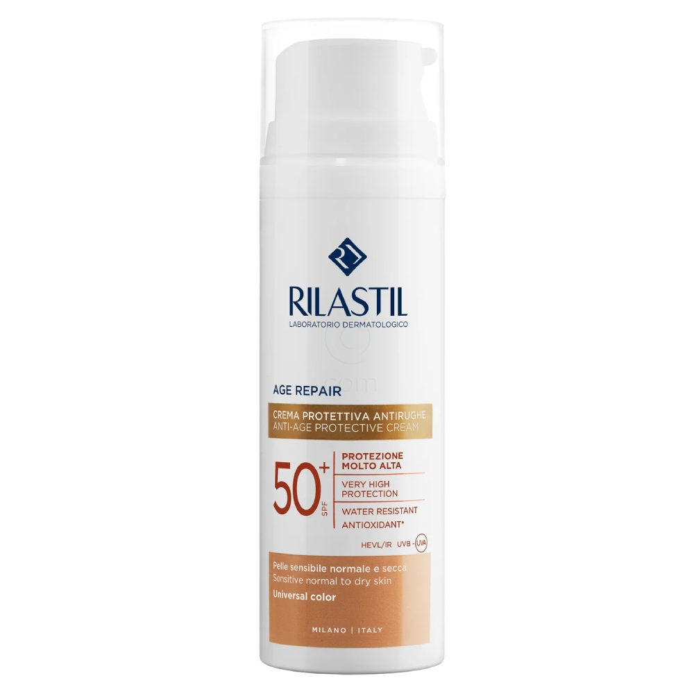 Rilastil Age Repair, obarvana krema za zaščito pred soncem - ZF50+ (50 ml)