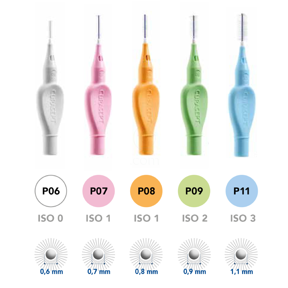 Curasept Proxi Prevention P09, medzobne ščetke - svetlo zelene (6 ščetk)