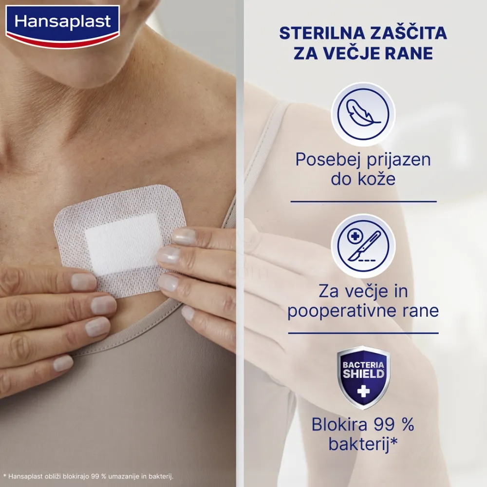 Hansaplast Aqua Protect XL, vodoodporni obliži (5 obližev)