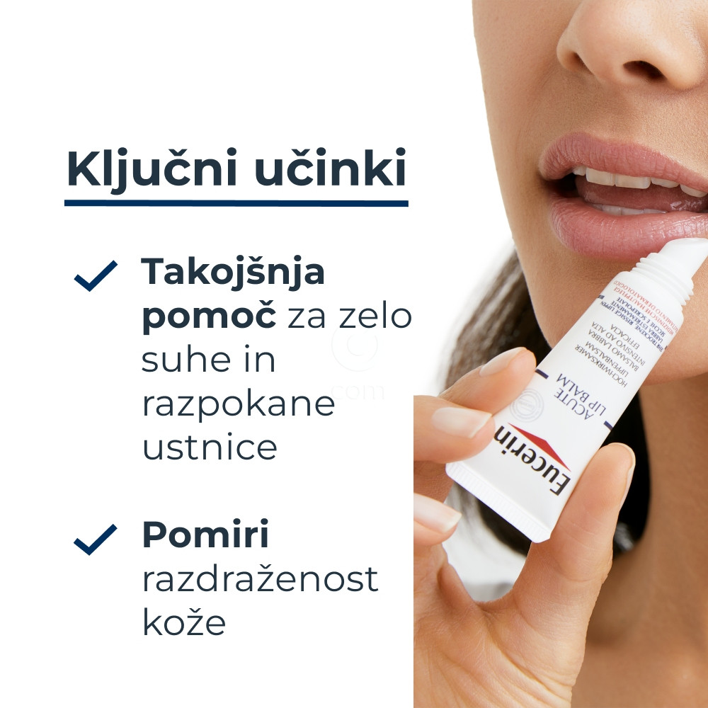 Eucerin Acute Lip, balzam za nego ustnic (10 ml)