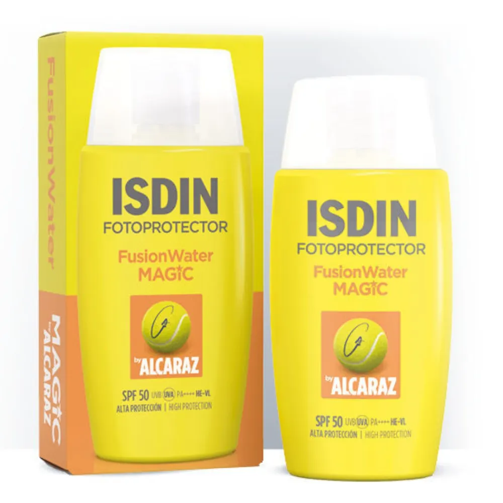 ISDIN Sun Fotoprotector Fusion Water Magic by Alcaraz, fluid za zaščito obraza pred soncem - ZF50 (50 ml)