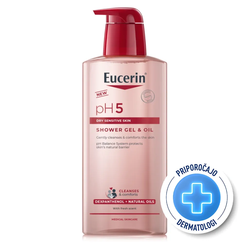Eucerin pH5, oljni gel za prhanje (400 ml)