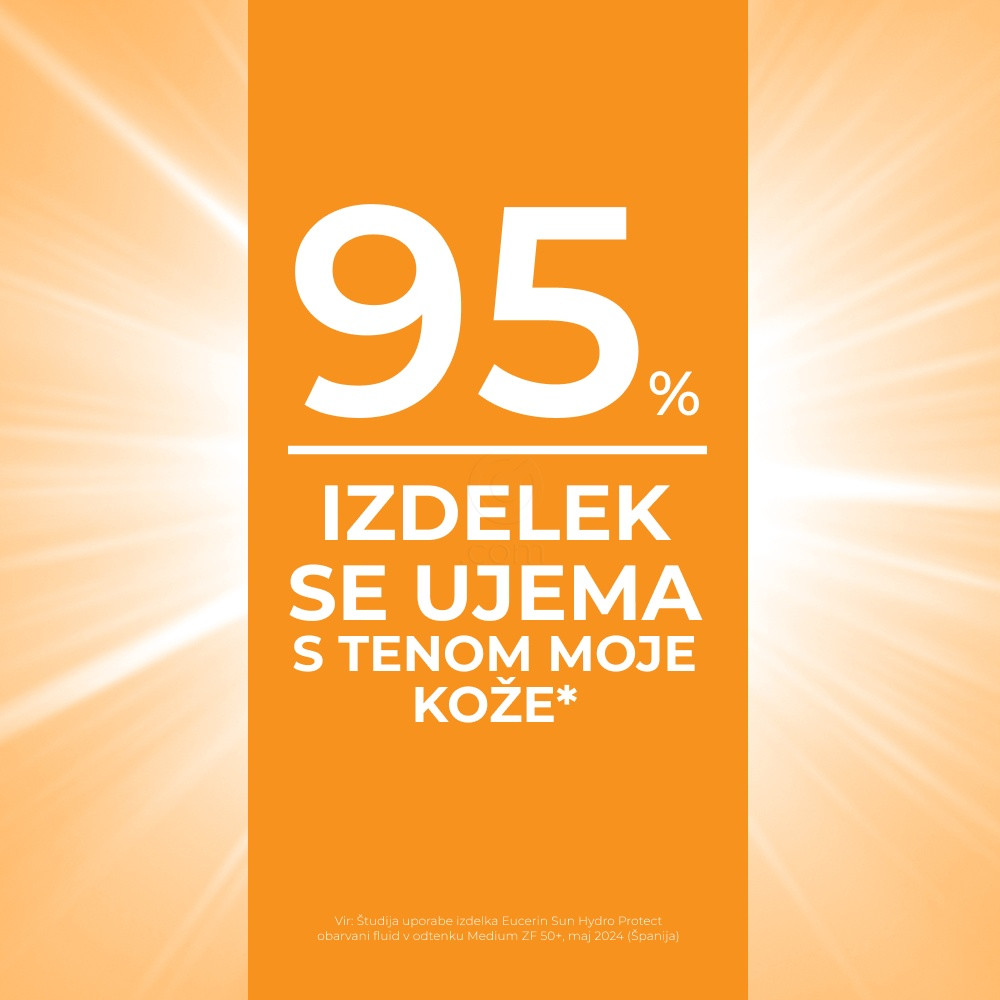 Eucerin Sun Hydro Protect Tinted, lahki obarvan fluid za zaščito pred soncem - light - ZF50+ (50 ml)