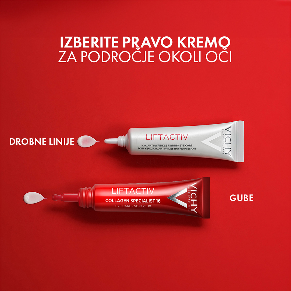 Vichy Liftactiv Collagen Specialist 16, nega za področje okoli oči (15 ml)