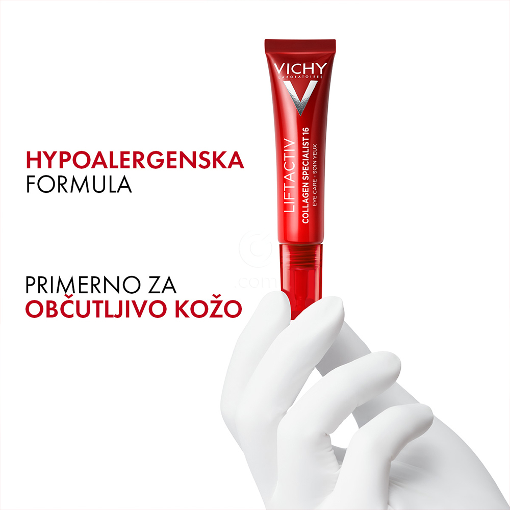 Vichy Liftactiv Collagen Specialist 16, nega za področje okoli oči (15 ml)