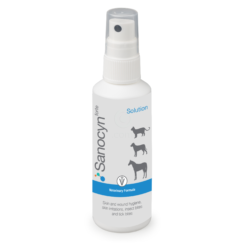 Sanocyn forte, raztopina za spiranje ran za živali (75 ml)