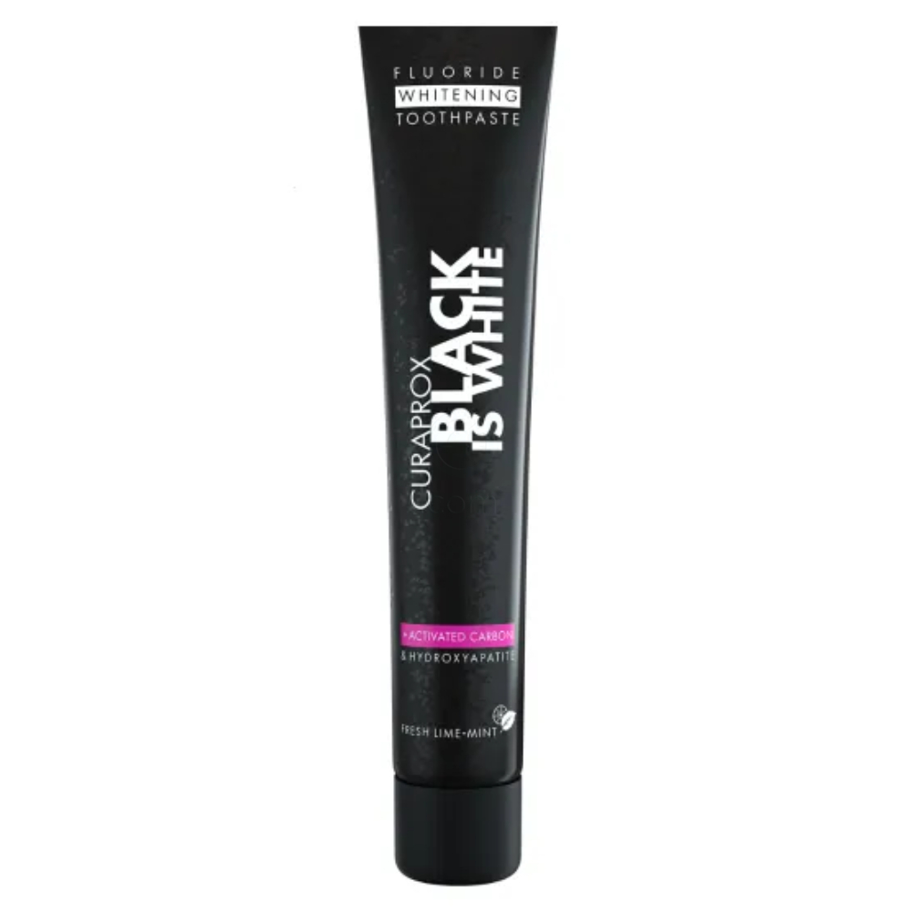 Curaprox Black is White, zobna pasta (90 ml + ščetka)