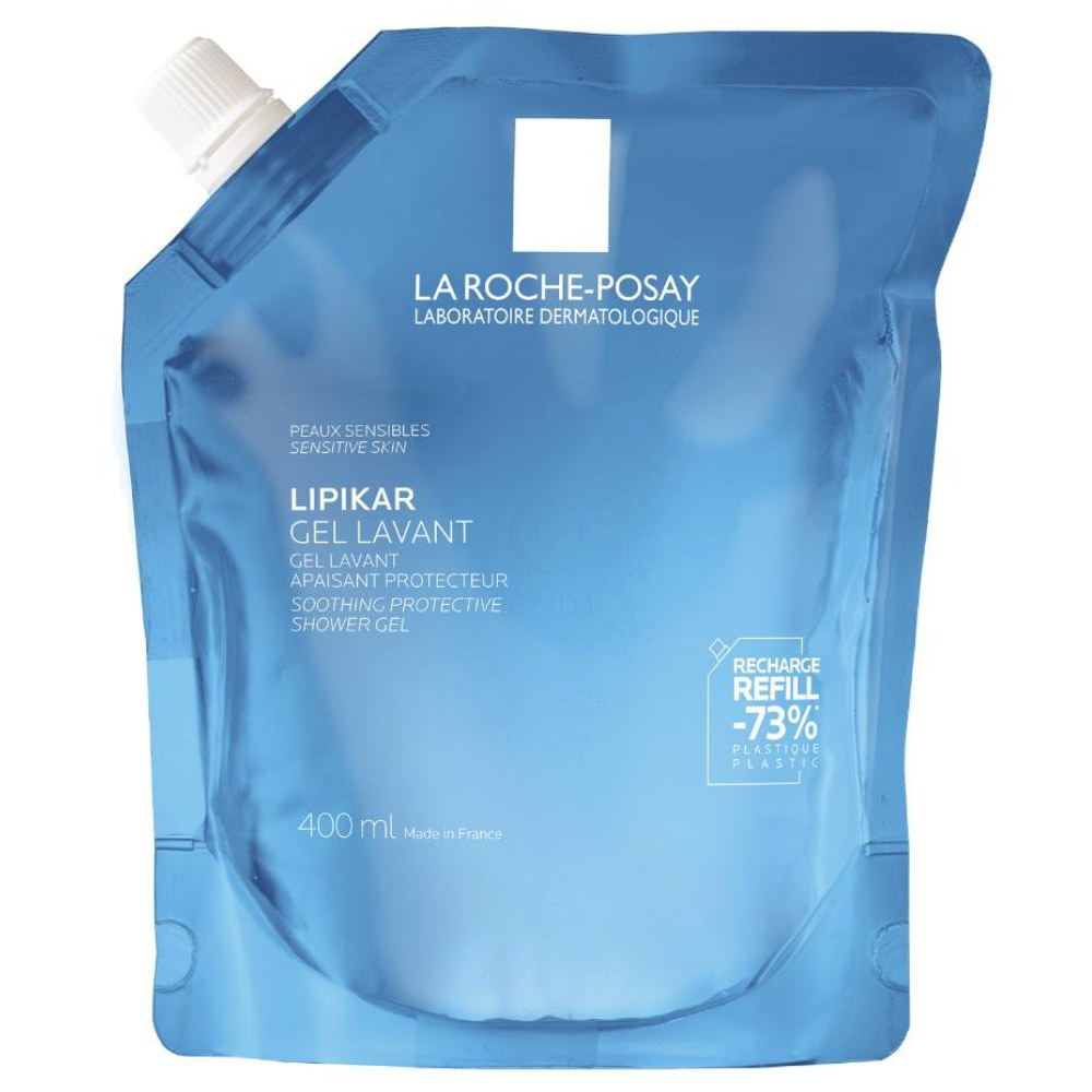 LRP Lipikar, gel Lavant za prhanje za občutljivo in suho kožo - Refill (400 ml)