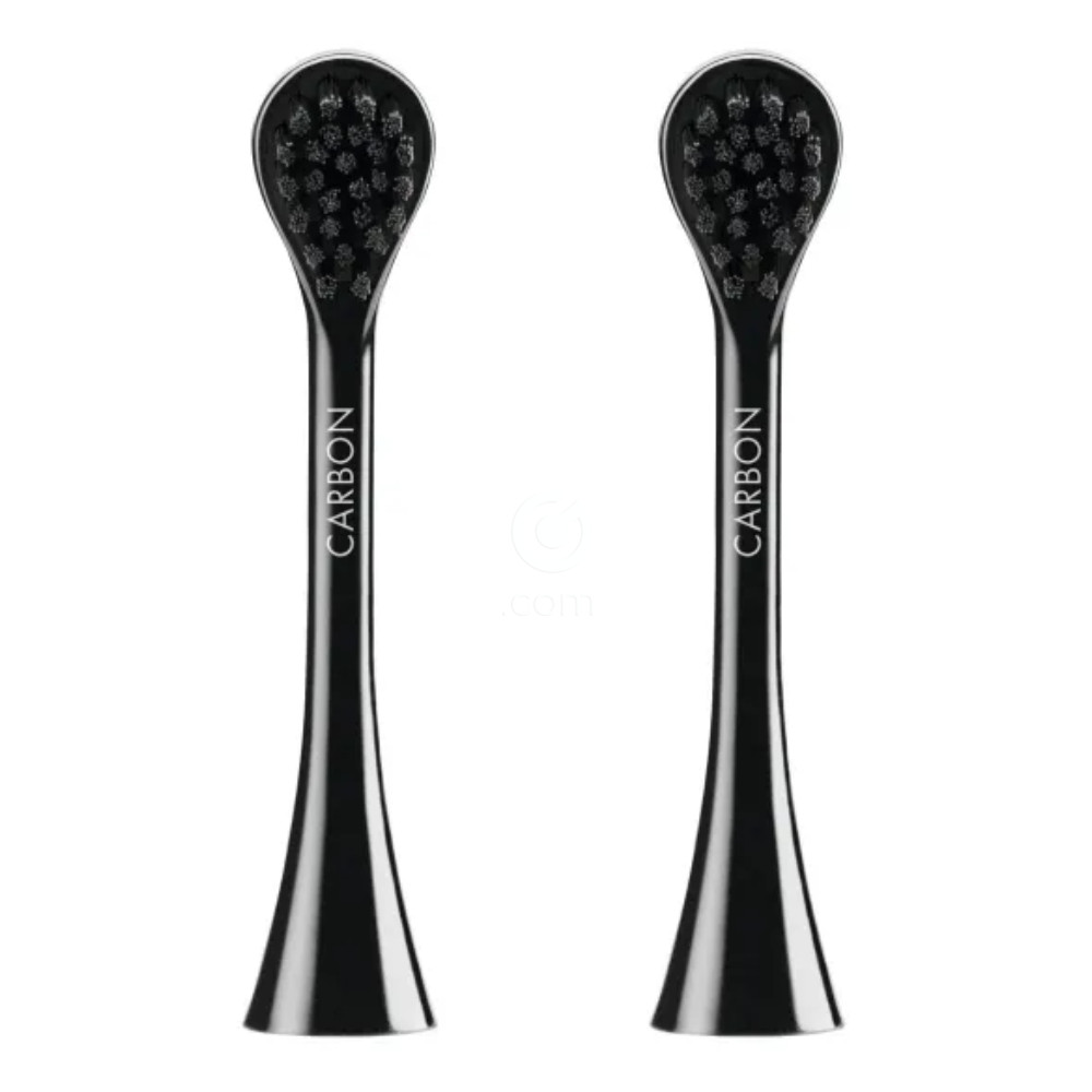 Curaprox Hydrosonic Carbon Black is White, nastavek za električno zobno ščetko (2 nastavka)