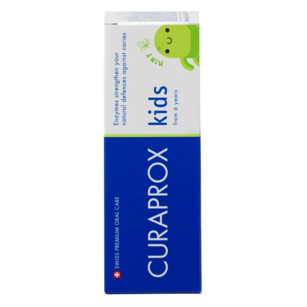 Curaprox kids, otroška zobna pasta z okusom mete - 1450 ppm F (60 ml)